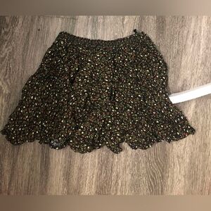 Denim & Supply Ralph Lauren Floral Elastic Waistband Mini Skirt Sz S